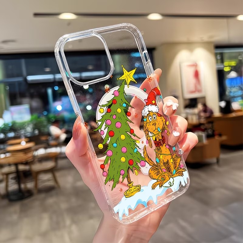 Apple Iphone 15 - غطاء هاتف شفاف بتصميم جراءة كلب