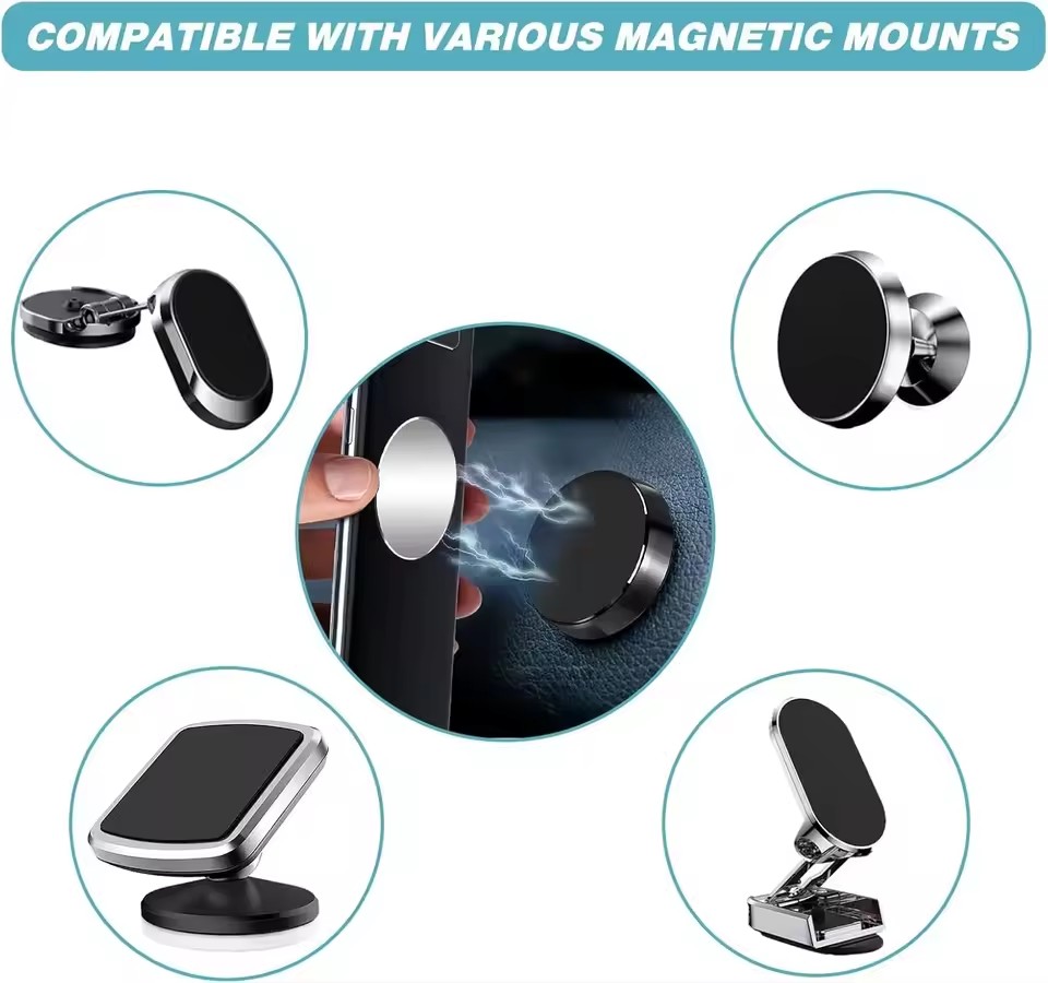 1/50 قطعة من ملصقات الصفائح ال - مراجعة Phone Accessories Holder Car وسعره
